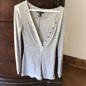 Shorts long sleeve romper